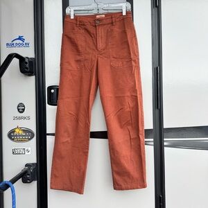 Universal Thread Wide Leg Crop Pants in Brown